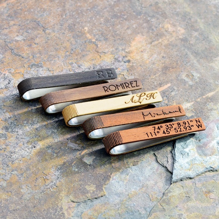 Tie Clip 5th Wedding Anniversary Gift