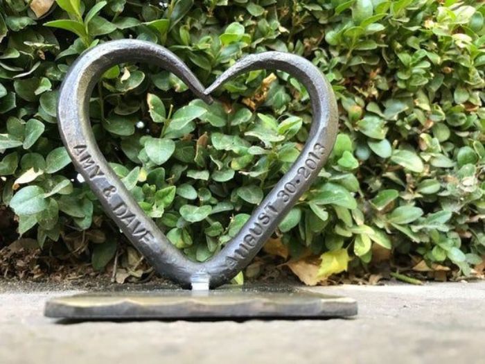 Best 6- Year Wedding Anniversary Gifts - Customized Iron Heart