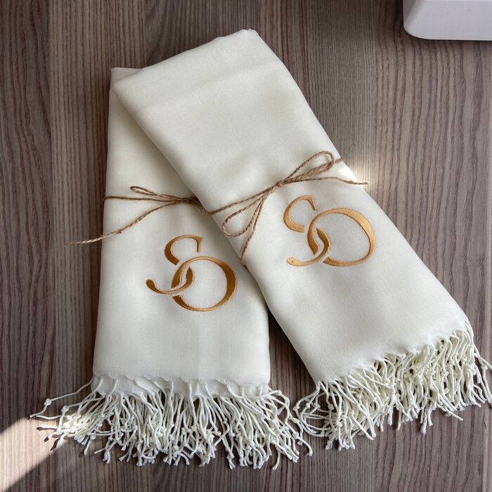 36 Enchanting Personalized Wedding Favors (2022 Gift Guides) 34 Customized Scarf For Personalized Wedding Favors