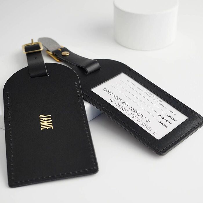 36 Enchanting Personalized Wedding Favors (2022 Gift Guides) 56 Leather Luggage Tag For Personalized Wedding Favors