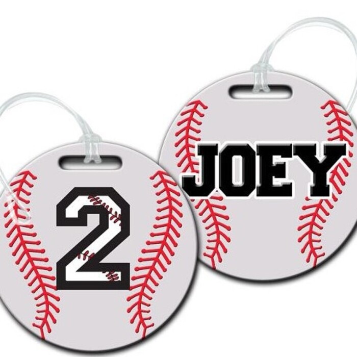 Personalized Baseball Bag Tag Teenage Usher Gifts