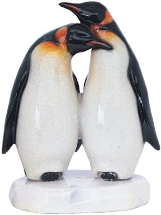 Decorative Couple Ceramic Penguin Figurine