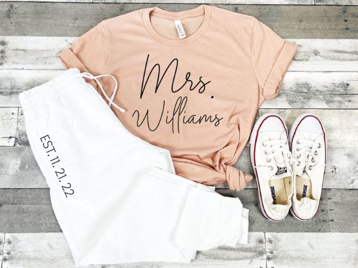 Bride Sweatpants And T-shirt - wedding present for sister