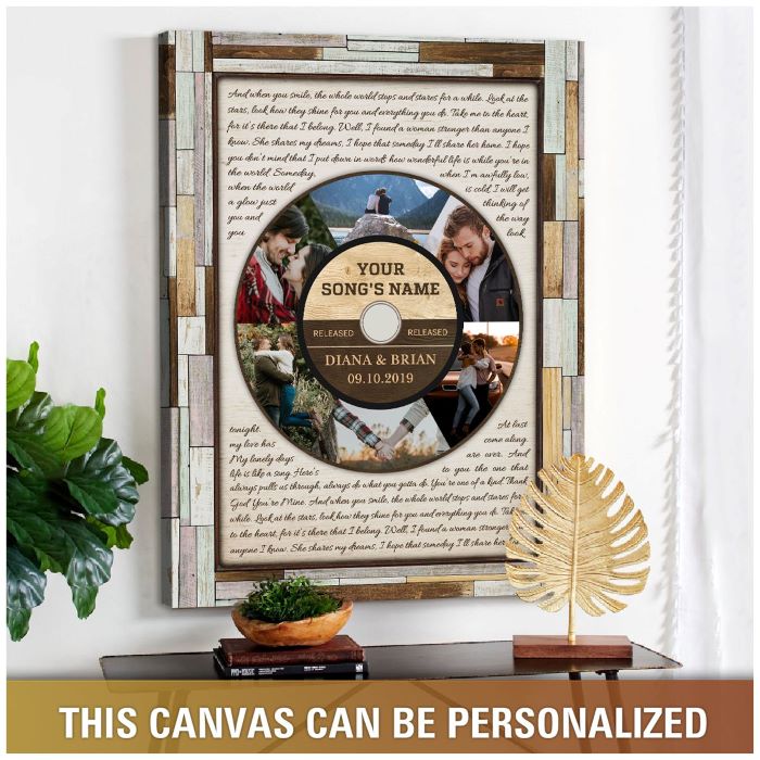 41 Perfect Mother In Law Wedding Gift Ideas To Win Her Over 79 Canvas With Song Lyrics Mother In Law Wedding Gift