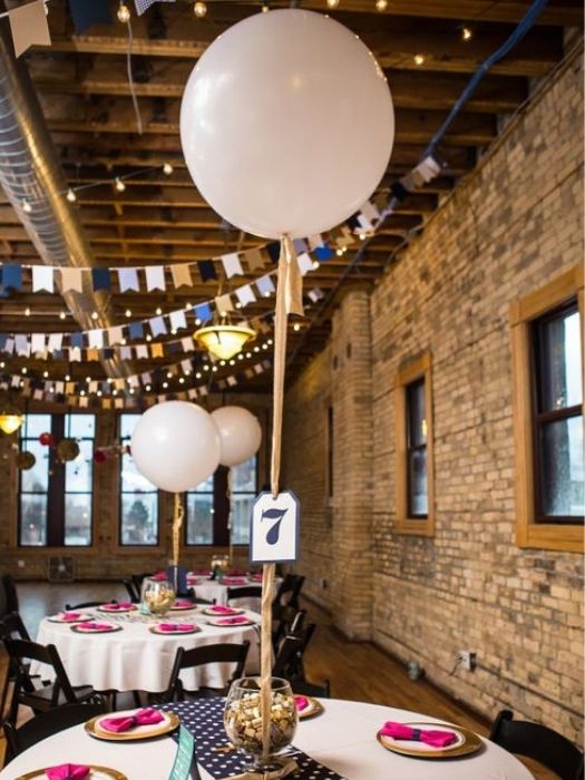 Table Numbers For Wedding Balloon Decor