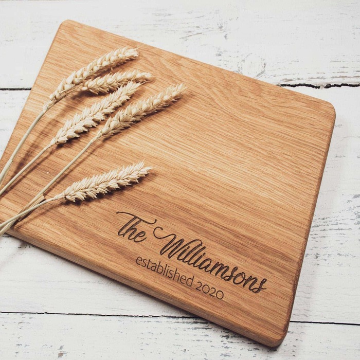 Customized Cutting Board – wedding gifts for bride from groom on wedding day