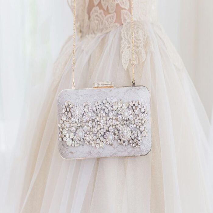 31 Best Wedding Gifts For Bride From Groom Suggestions in 2022 95 Floral Lace Clutch – Wedding Gifts For Bride From Groom