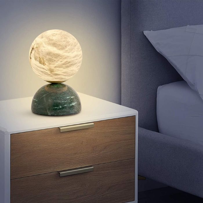 Alabaster Stone Table Lamp For 37 Year Anniversary Gifts