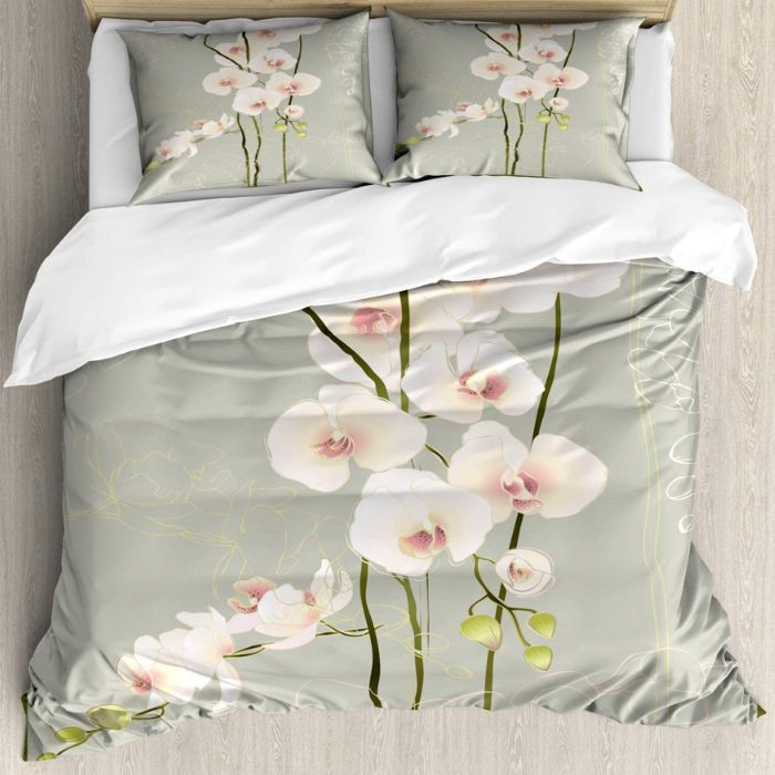 Orchid Bedding Set 28th Wedding Anniversary Gift 