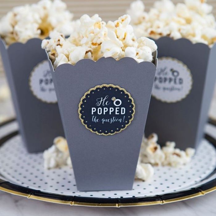 Popcorn Engagement Favors