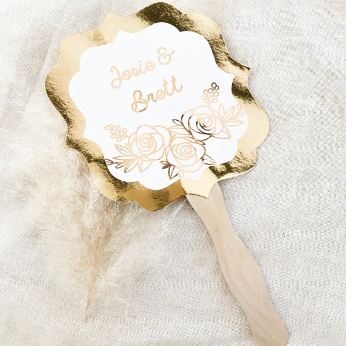 Personalized Hand Fan Favors