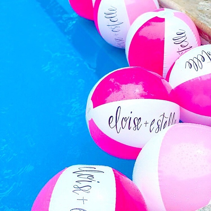 Engagement Party Favor Ideas - Customized Beach Balls