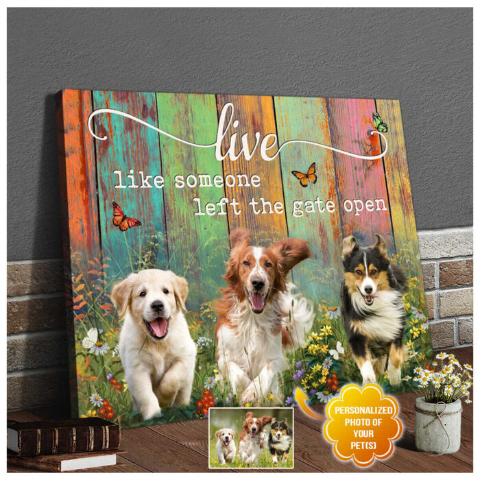 Kids Wedding Favors With Pet Canvas Print