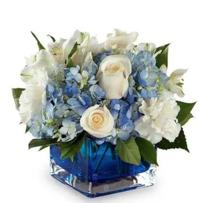 Cerulean Skies Bouquet 65th Wedding Anniversary Gifts