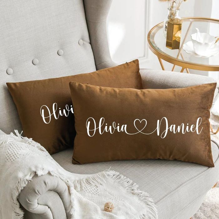 Couple Name Pillow is a Wedding Gift For Brother