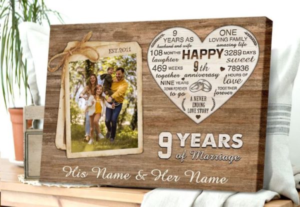 39 Most Shiny 9th Wedding Anniversary Gifts for Your Love