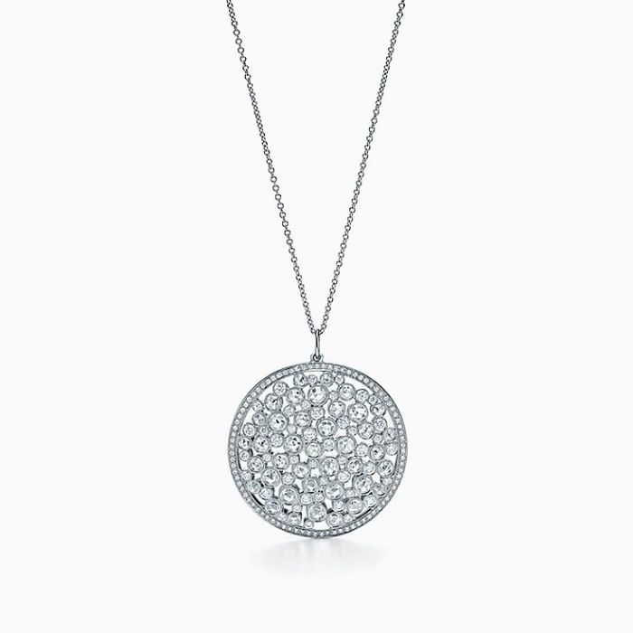 Cobblestone Medallion Pendant as 70th Wedding Anniversary Gifts for Her