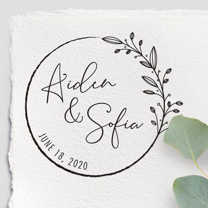 Hand-Stamp DIY Wedding Invitation Ideas