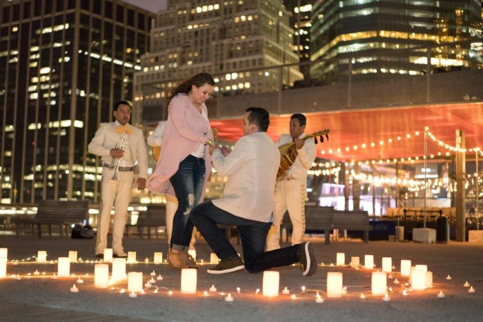 Romantic proposal ideas with live music 