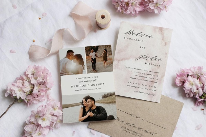 Etiquette for save-the-date cards' design